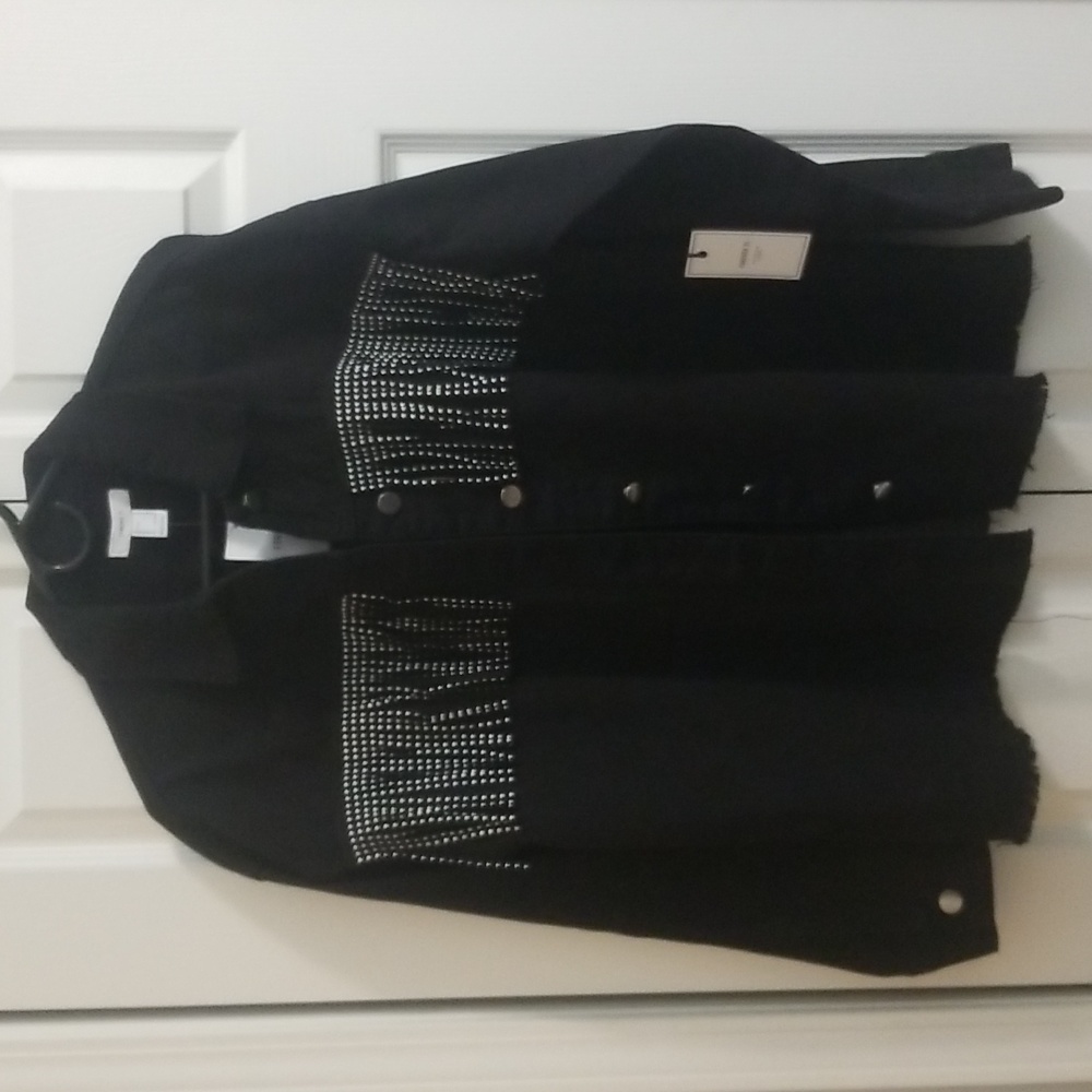 NWT Studded Tassel Shirt/Jacket Medium